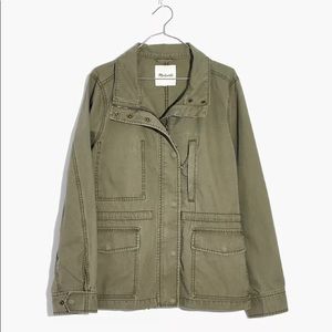 Madewell Olive Passage Military Style Cargo Jacket